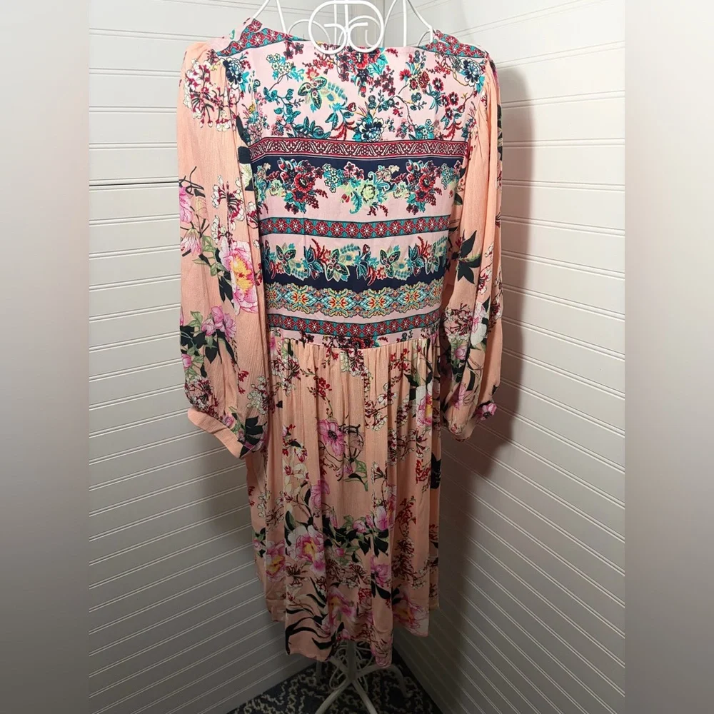 Umgee Floral Blush Mini Dress - Picture 5 of 10